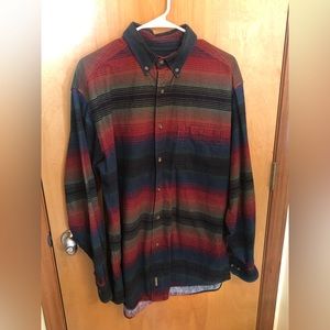 Vintage 90s Woolrich Multicolored Flannel Button Up Long Sleeve